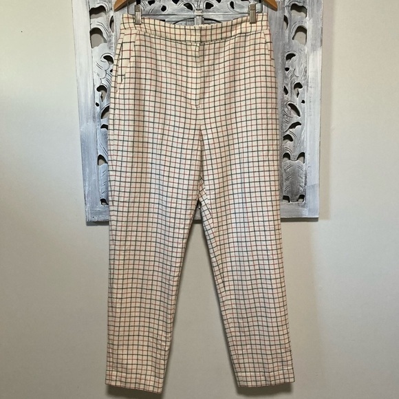 NWOT Rag & Bone Poppy Ivory Check High Waisted Wool Trouser Pants - Picture 7 of 15